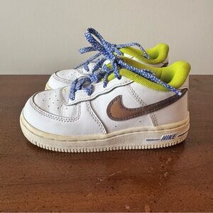 Nike Air Force 1 Low LV8 'White Multi' Sneaker Shoe Toddler DQ7769 100- 8C